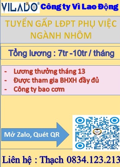 Cần tuyển 5 LĐPT
