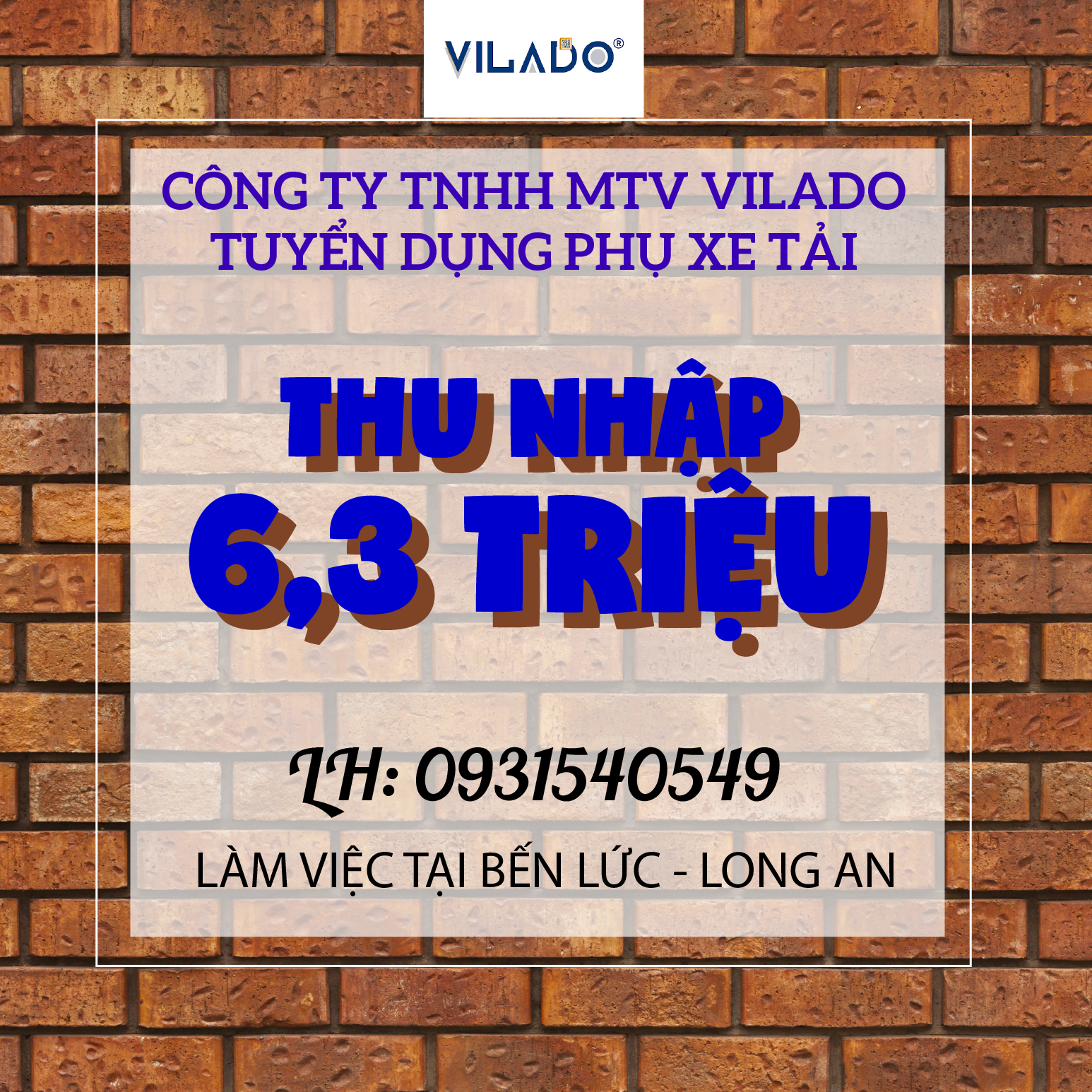 Tuyển phụ xe ở Thị trấn Bến Lức, Long An
